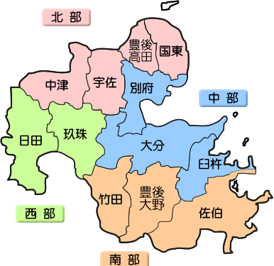 土木事務所管内位置図