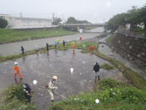 清掃作業中