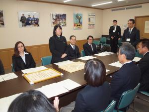 楊志館高等学校ボランティア部　部長代理　足立　美月さん