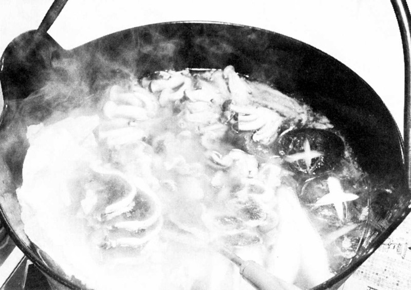 県南の山の幸、海の幸／豊後合鴨鍋