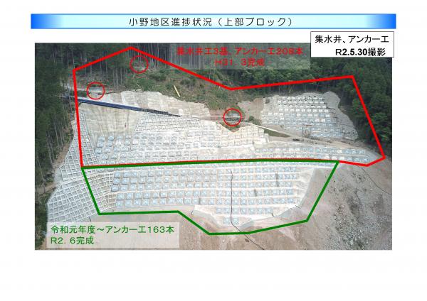 小野地区進捗状況(上部ブロック)