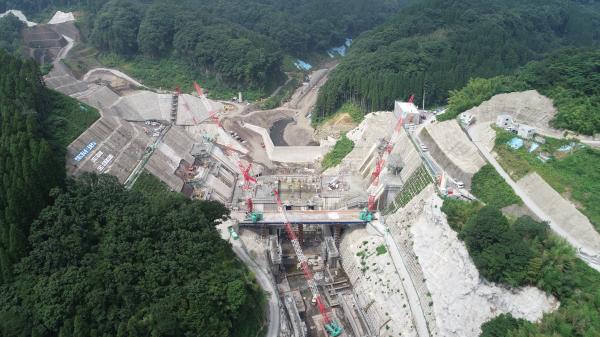 玉来ダム　ダム　建設　工事　建設中ダム　流水型ダム　大分県　九州