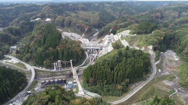 玉来ダム　ダム　建設　工事　建設中ダム　流水型ダム　大分県　九州