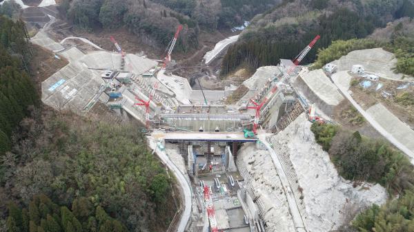 玉来ダム　ダム　建設　工事　建設中ダム　流水型ダム　大分県　九州