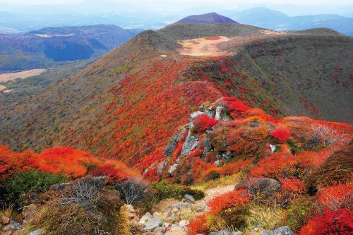 秋のくじゅう連山