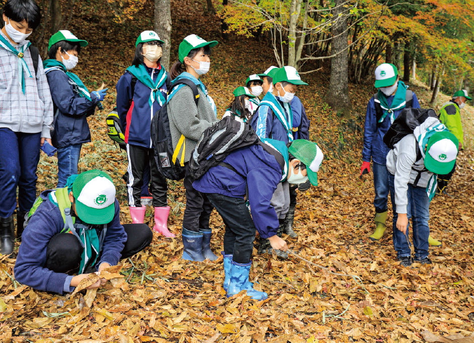 緑の少年団植樹育樹活動