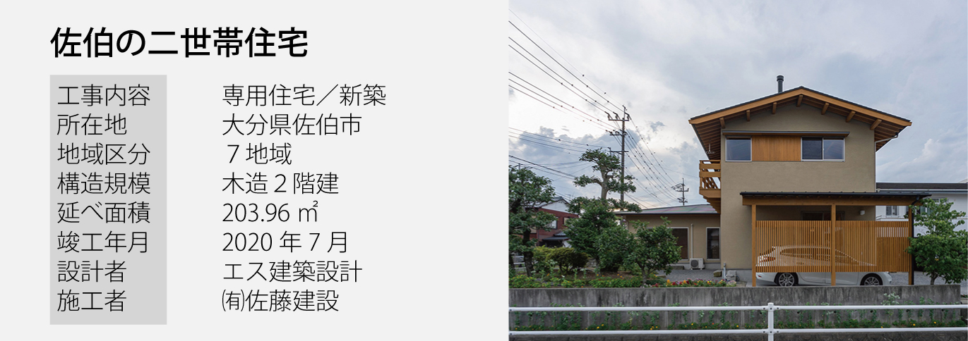 佐伯の二世帯住宅