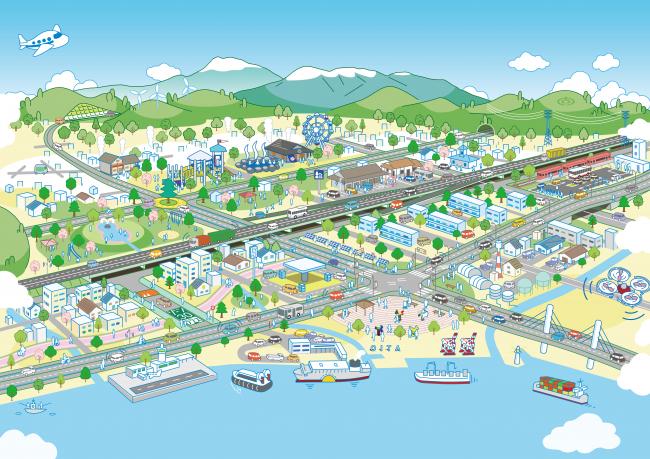 おおいたの道構想2024イラスト