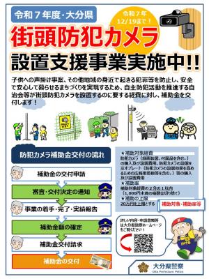 該当防犯カメラ設置支援事業実施中