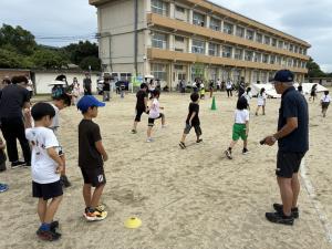 生涯スポーツ協会指導者等派遣事業（マスターズ陸上）の様子①