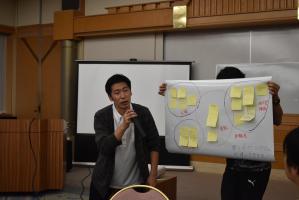 グループ討議後の発表風景