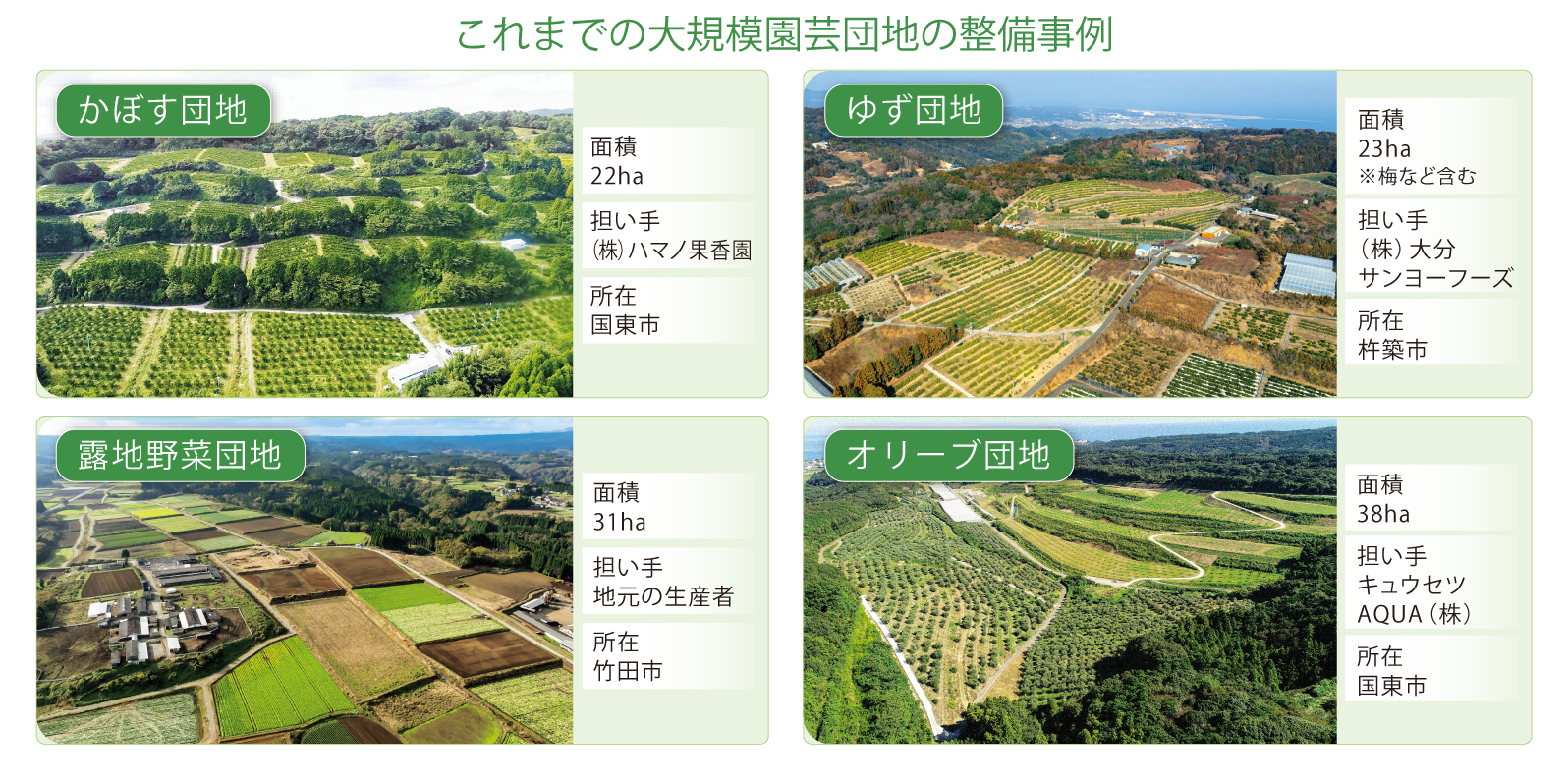 これまでの大規模園芸団地