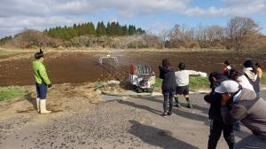 ほ場散水状況