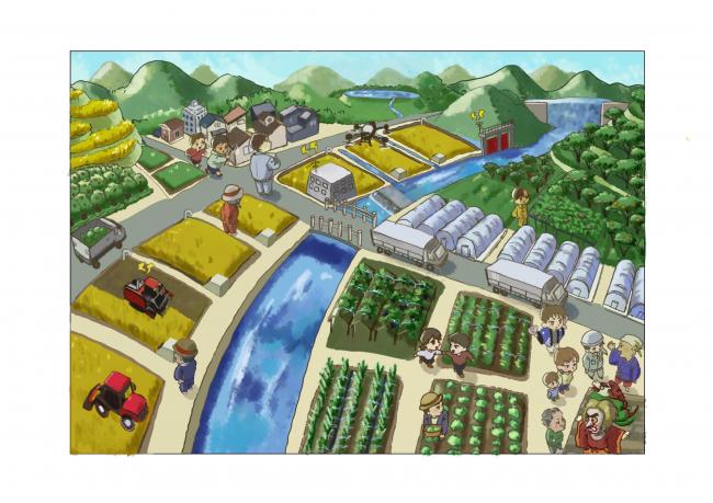 おおいた農業農村整備推進プラン2024の表紙デザイン