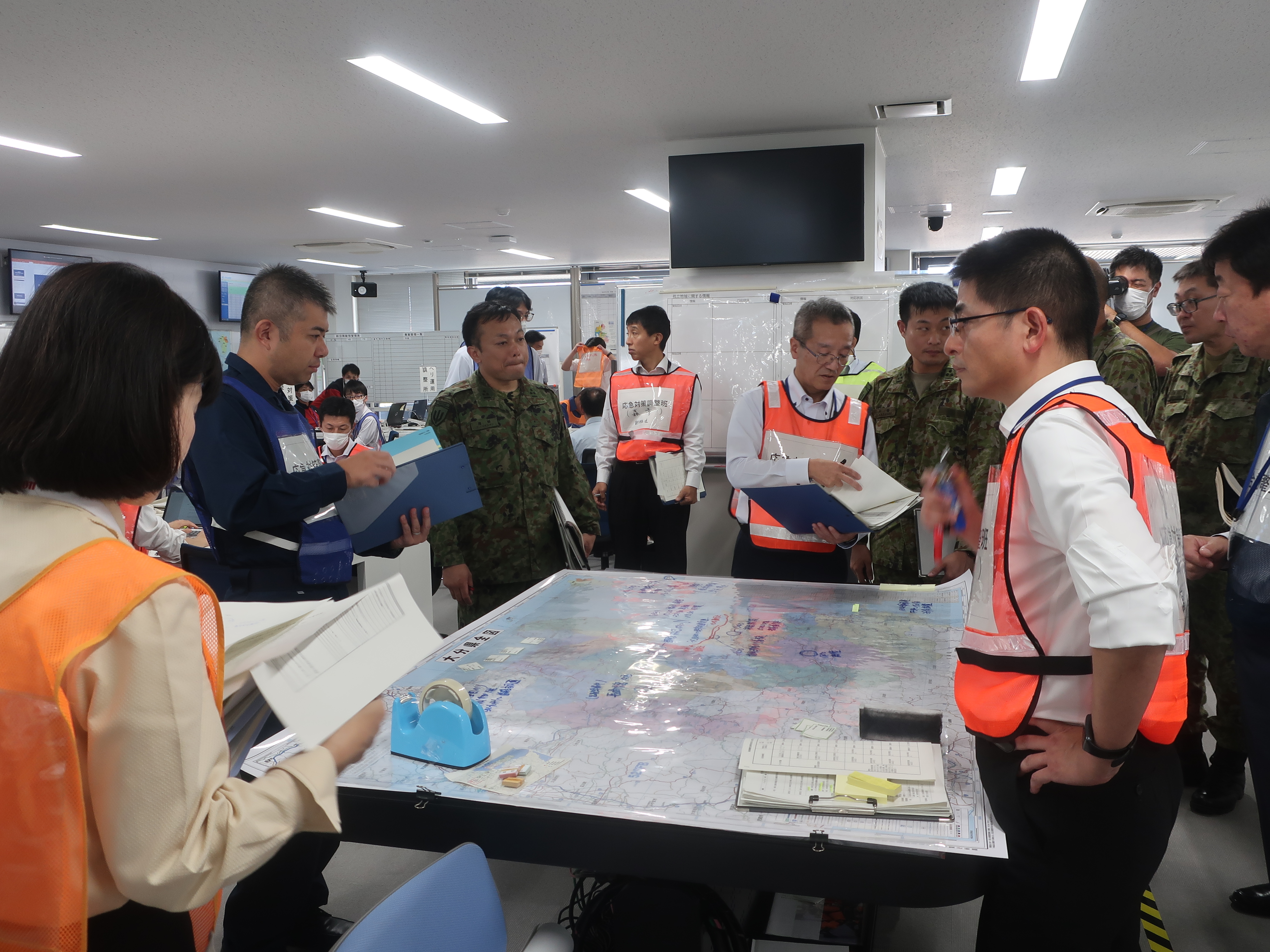 大分県防災センター(令和5年度総合防災図上訓練)