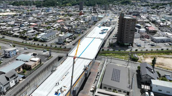 中間点→終点