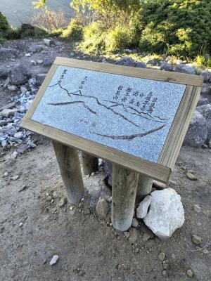 展望案内板の修繕(牧ノ戸峠登山口~沓掛山)
